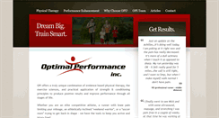 Desktop Screenshot of optimalperformanceinc.com